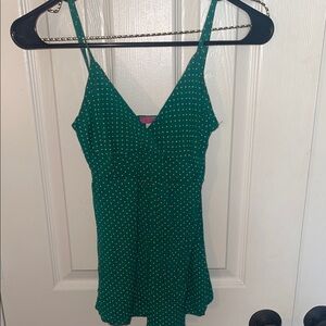 Lola Green Polka Dot Tank Top